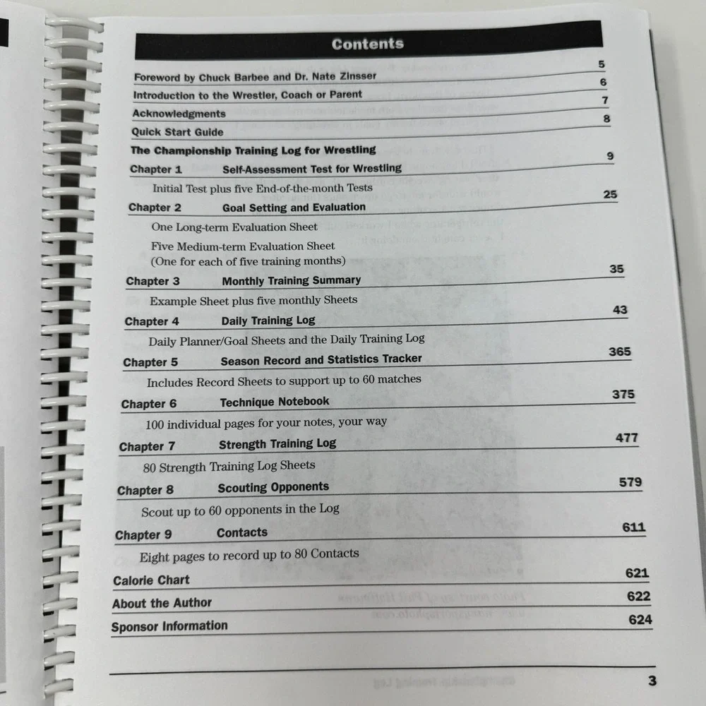Championship Training Log‎ Book for Wrestling by Mike Clayton